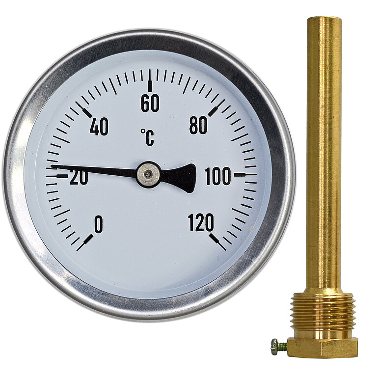 TPM03T Ø 63mm with G1/2 cover - Back bimetal mechanical thermometer: Main  Page